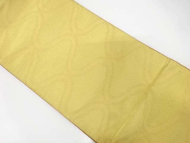 アンティーク　綴れ　変わり立涌模様織り出し　リバーシブル全通袋帯（着用可）